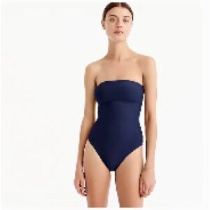 ✨🆕✨J CREW//Cross-back bandeau one-piece swimsuit